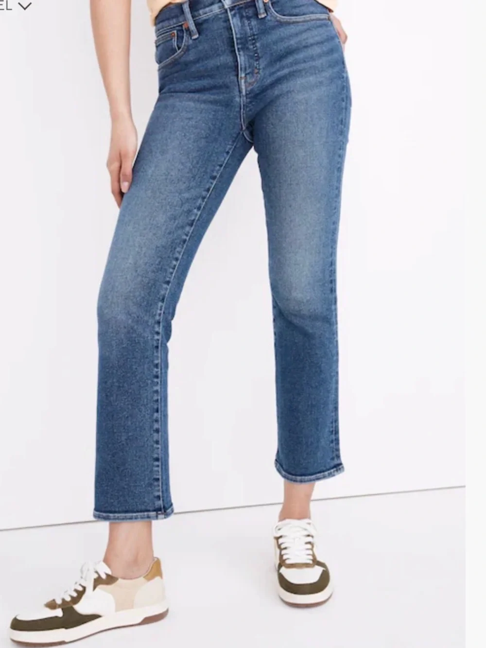 Madewell Cali Demi Boot Jeans 26‎ Crop Flare Stretch Dorrance Wash TENCEL™ Denim